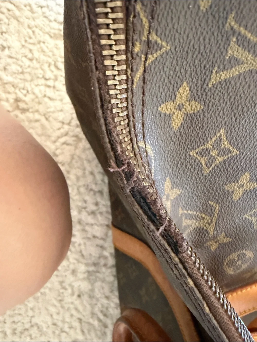 Louis Vuitton Brown Monogram Canvas Travel Keepall 55